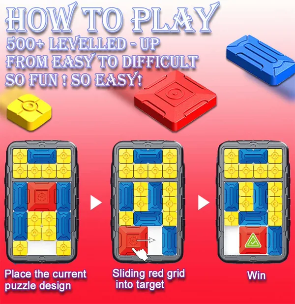 Handheld Logic Slide Challenge Game — SST282236