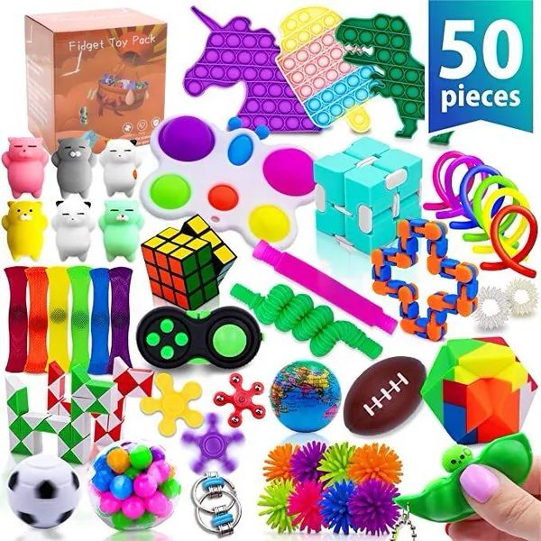 Mixed Fidget Selection, 50-Piece Pack — SST-1600576554035