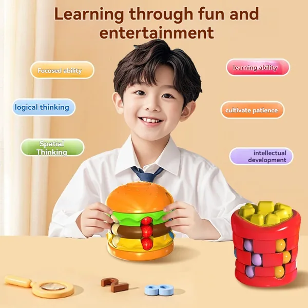 Rotating Magic-Bean Puzzle Cube — SST338839
