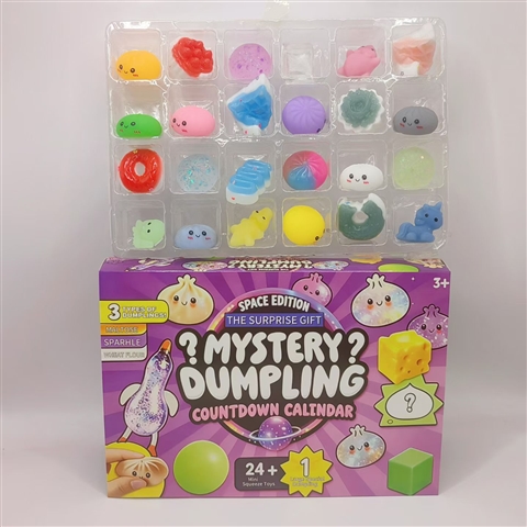 Dumpling & Baozi Squishy Calendar, 24 Compartments — SST350808