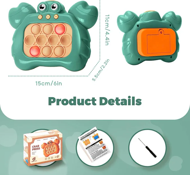 Fast-Press Handheld Bubble Puzzle — SST278484