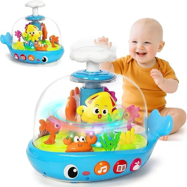 Whale Activity Spinner with Music & Lights — SST342020