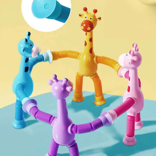 Extendable Giraffe Fidget with Suction Feet — SST309037