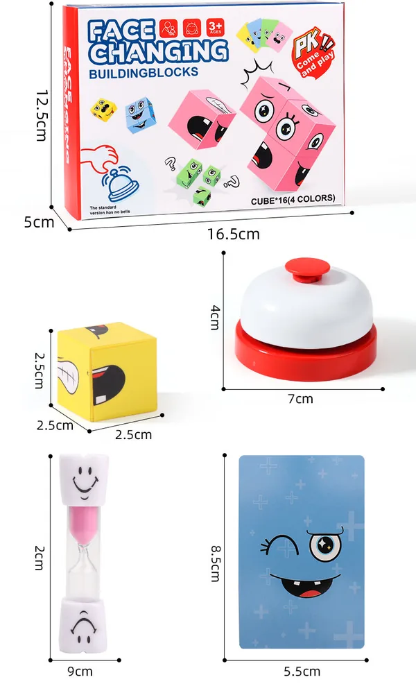 Plastic Face-Matching Puzzle Block Set — SST277226