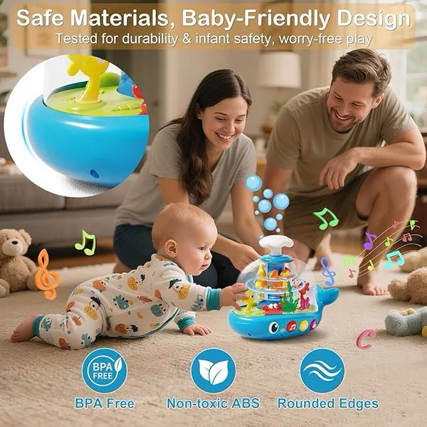 Whale Activity Spinner with Music & Lights — SST342020