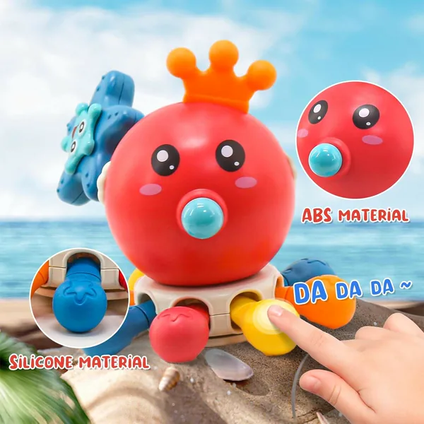 Octopus Activity Toy with Pull Strings — SST280541