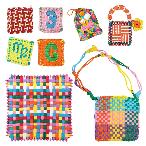 Elastic-Cord Braiding Activity Kit, 216 Pieces