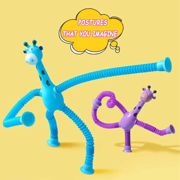 Extendable Giraffe Fidget with Suction Feet — SST309037