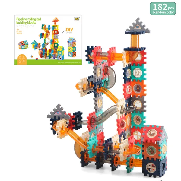 Marble Race Construction Kit, 182 Pieces — SST295276