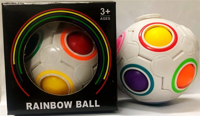 Rainbow Ball Fidget with 12 Openings