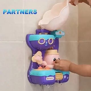 Octopus Waterwheel Bath Activity Toy