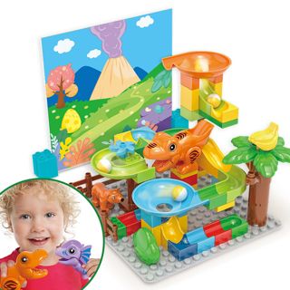 Dinosaur Marble Track Kit, 60 Pieces