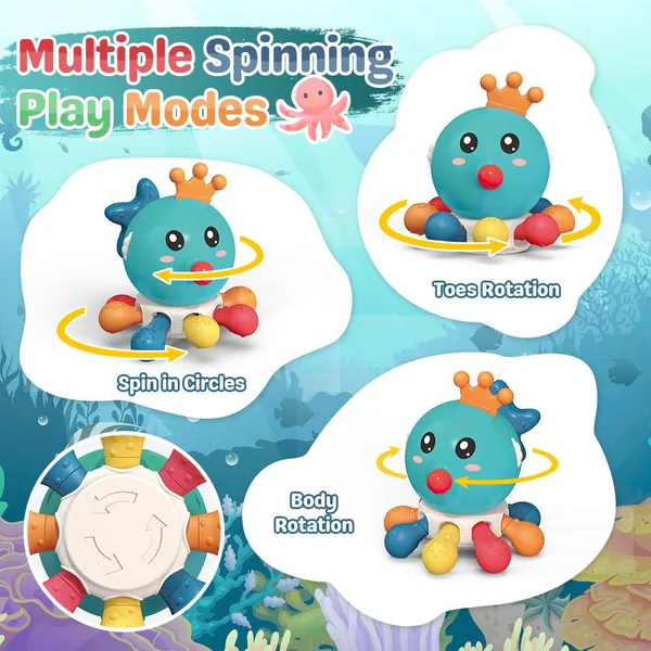 Octopus Activity Toy with Pull Strings — SST280541