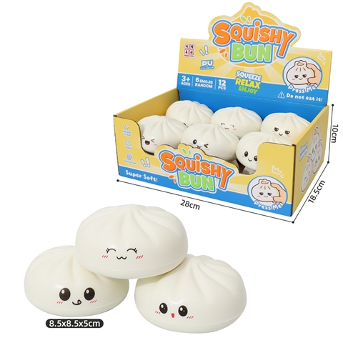 White Mini Baozi in Counter Display