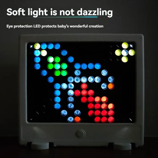 Light-Up Peg Art Board with Mushroom Pieces — SST336644