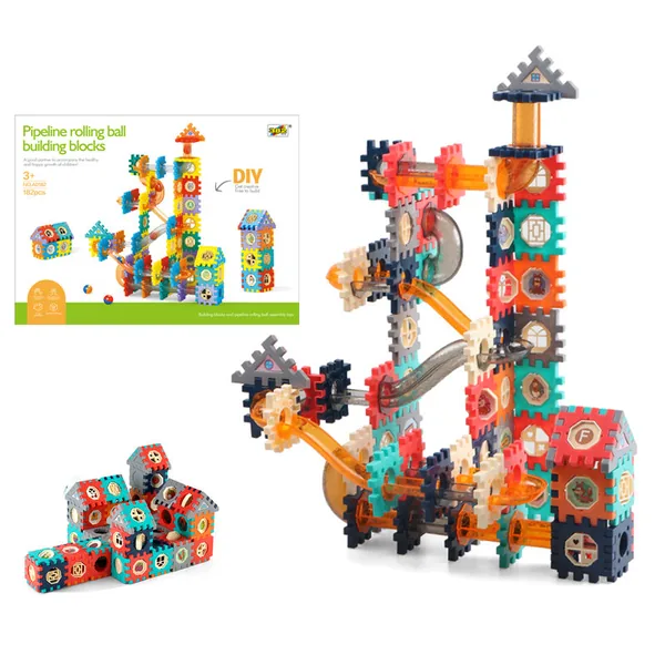 Marble Race Construction Kit, 182 Pieces — SST295276