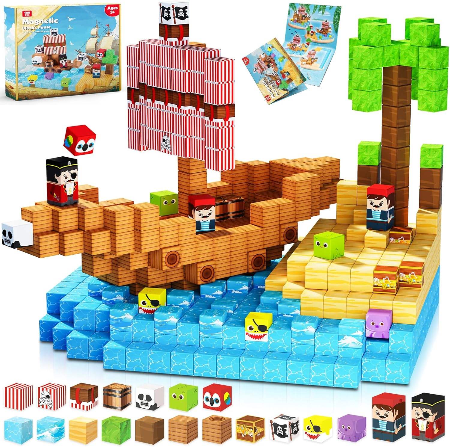 Pirate-Ship Mini Magnetic Construction Set — SST339880