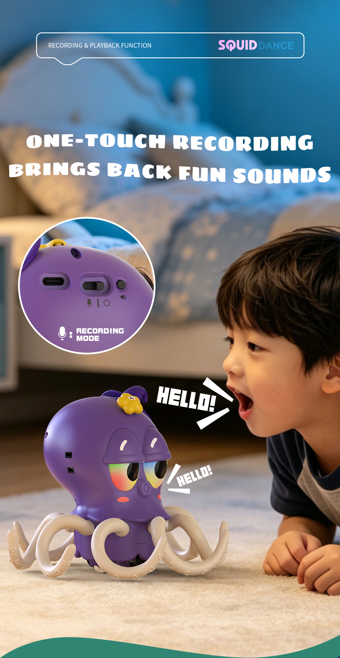 Electric Dancing Squid Novelty — SST348071
