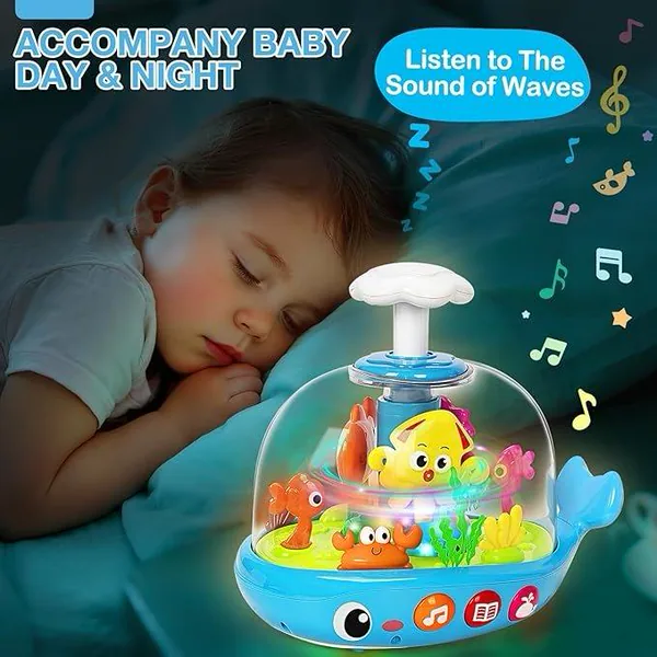 Whale Activity Spinner with Music & Lights — SST342020