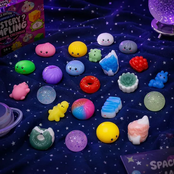 Dumpling & Baozi Squishy Calendar, 24 Compartments — SST350808