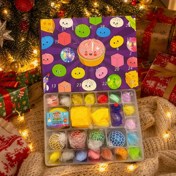 Mystery Baozi Squishy Calendar, 24 Compartments — SST350807
