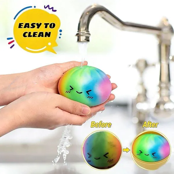 Color Dumpling Squishies with Steamer Box — SST345596