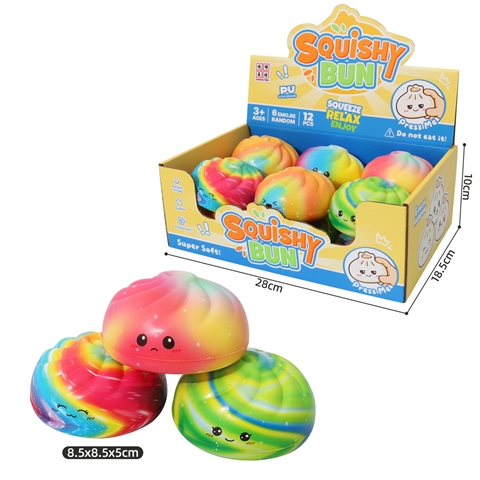 Rainbow Mini Baozi in Counter Display