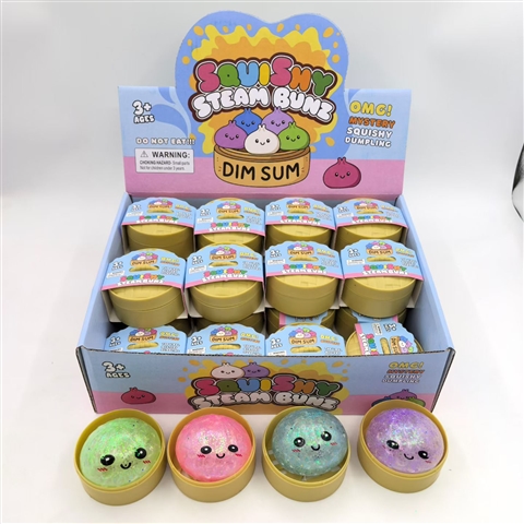 Glitter Water-Bead Baozi in Steamer Display