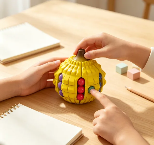 Durian-Shaped Magic-Bean Spinner Puzzle — SST351207
