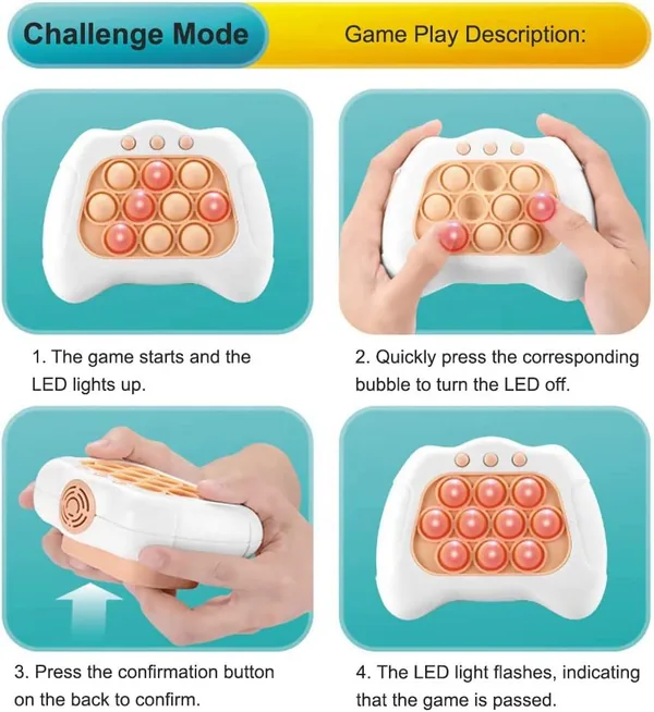 Handheld Light-Up Push-Bubble Game — SST273258