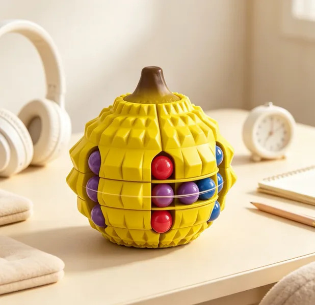 Durian-Shaped Magic-Bean Spinner Puzzle — SST351207