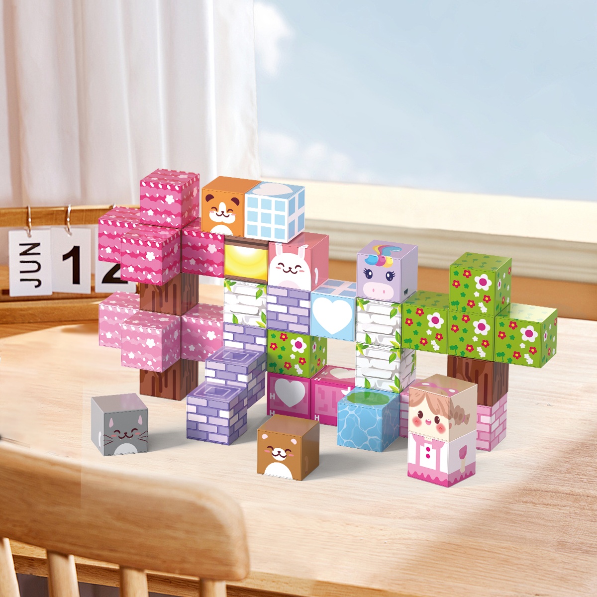 Mini Magnetic Construction Blocks, 40 Pieces — SST341104