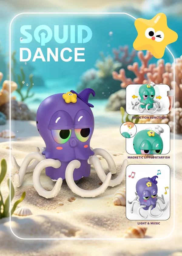 Electric Dancing Squid Novelty