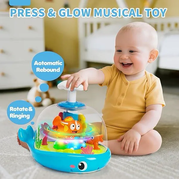 Whale Activity Spinner with Music & Lights — SST342020