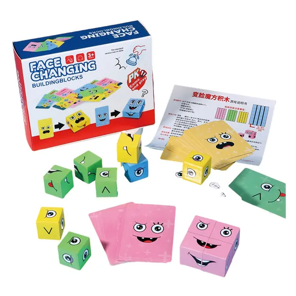 Plastic Face-Matching Puzzle Block Set — SST277226