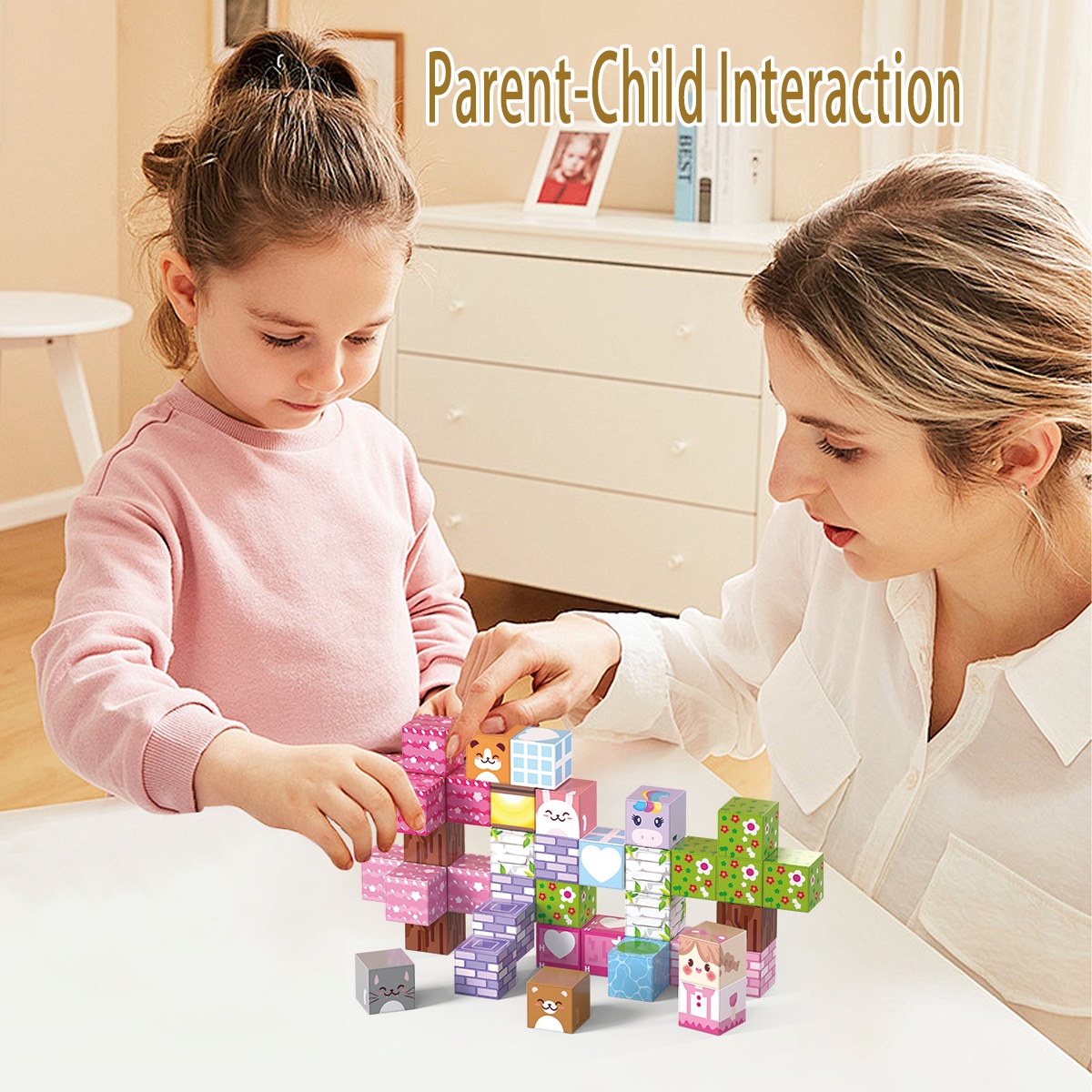Mini Magnetic Construction Blocks, 40 Pieces — SST341104